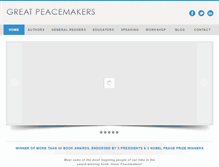 Tablet Screenshot of greatpeacemakers.com